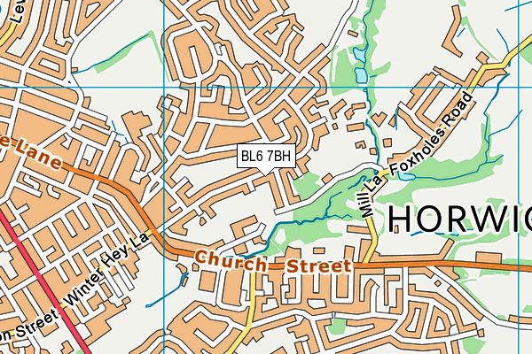 BL6 7BH map - OS VectorMap District (Ordnance Survey)