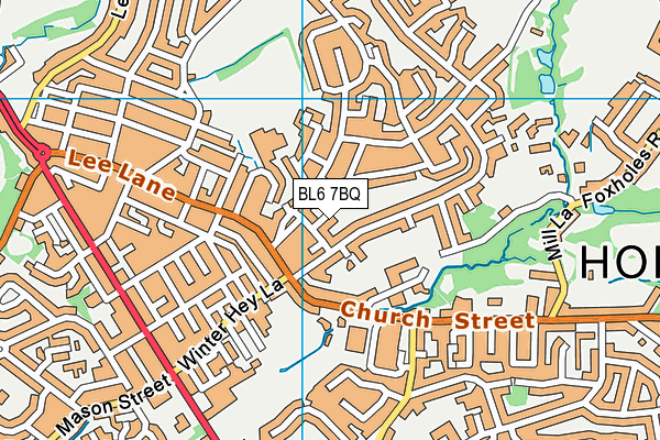 BL6 7BQ map - OS VectorMap District (Ordnance Survey)