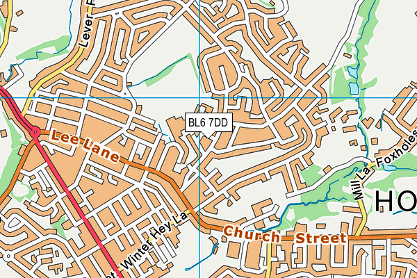 BL6 7DD map - OS VectorMap District (Ordnance Survey)