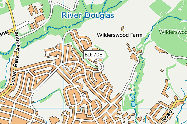 BL6 7DE map - OS VectorMap District (Ordnance Survey)