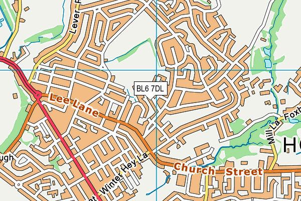 BL6 7DL map - OS VectorMap District (Ordnance Survey)