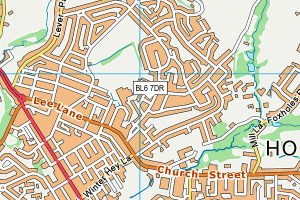 BL6 7DR map - OS VectorMap District (Ordnance Survey)