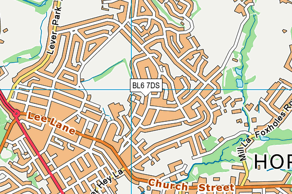 BL6 7DS map - OS VectorMap District (Ordnance Survey)