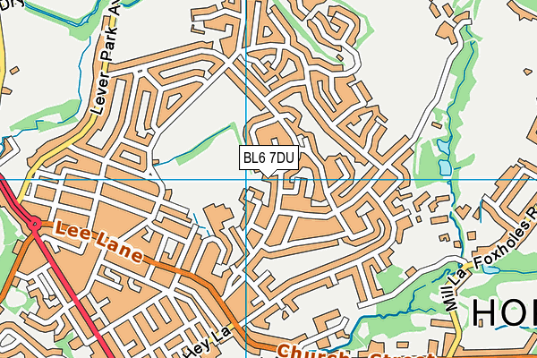 BL6 7DU map - OS VectorMap District (Ordnance Survey)