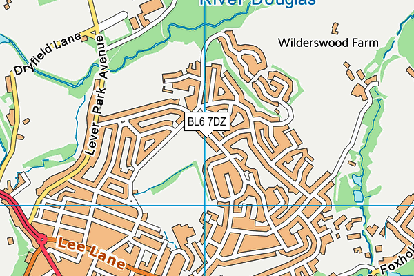 BL6 7DZ map - OS VectorMap District (Ordnance Survey)