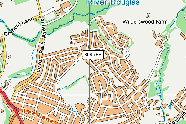 BL6 7EA map - OS VectorMap District (Ordnance Survey)