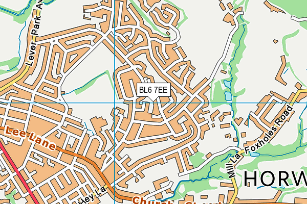 BL6 7EE map - OS VectorMap District (Ordnance Survey)