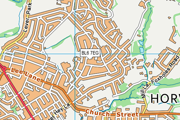 BL6 7EG map - OS VectorMap District (Ordnance Survey)