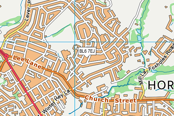 BL6 7EJ map - OS VectorMap District (Ordnance Survey)