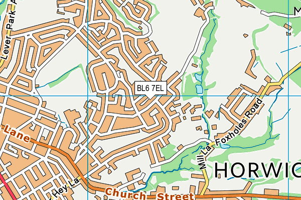 BL6 7EL map - OS VectorMap District (Ordnance Survey)