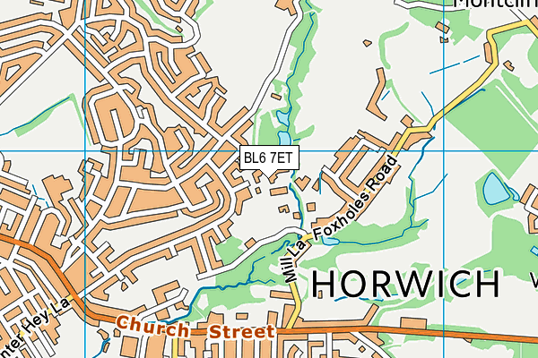 BL6 7ET map - OS VectorMap District (Ordnance Survey)