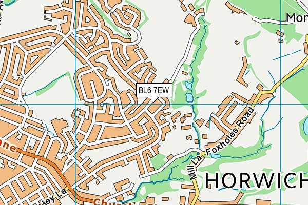 BL6 7EW map - OS VectorMap District (Ordnance Survey)