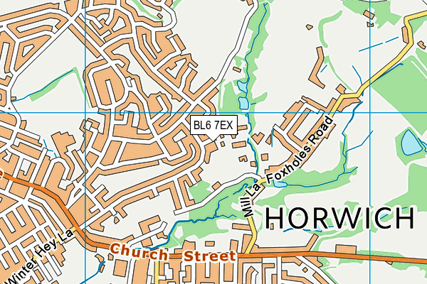 BL6 7EX map - OS VectorMap District (Ordnance Survey)