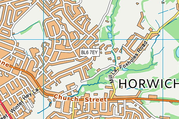 BL6 7EY map - OS VectorMap District (Ordnance Survey)