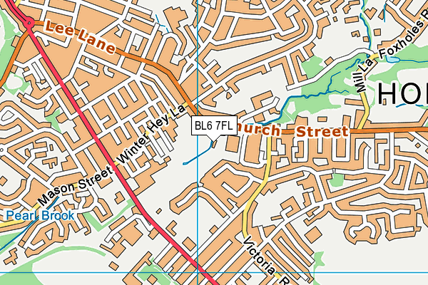 BL6 7FL map - OS VectorMap District (Ordnance Survey)