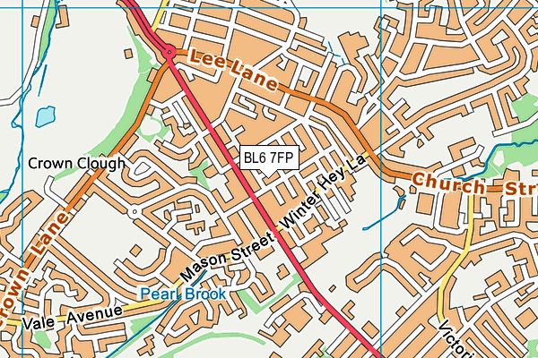 BL6 7FP map - OS VectorMap District (Ordnance Survey)