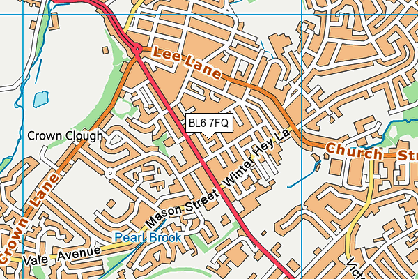 BL6 7FQ map - OS VectorMap District (Ordnance Survey)