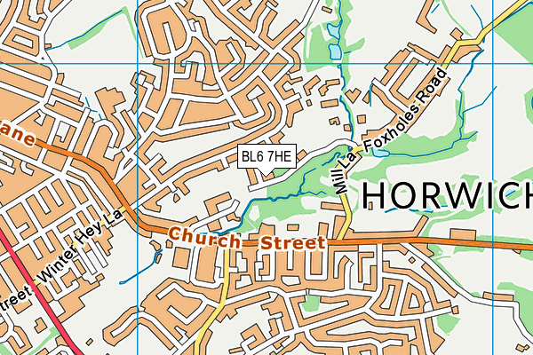 BL6 7HE map - OS VectorMap District (Ordnance Survey)