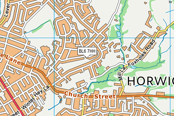 BL6 7HH map - OS VectorMap District (Ordnance Survey)