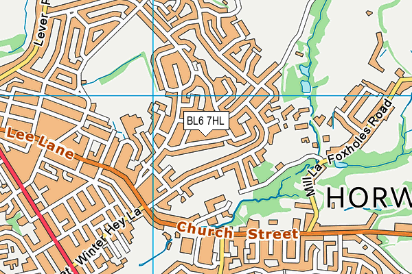 BL6 7HL map - OS VectorMap District (Ordnance Survey)