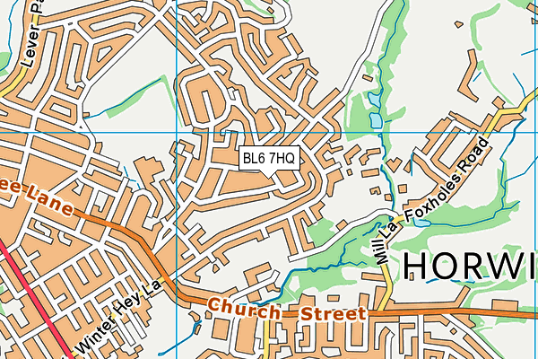 BL6 7HQ map - OS VectorMap District (Ordnance Survey)