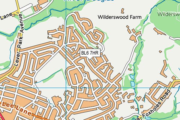 BL6 7HR map - OS VectorMap District (Ordnance Survey)