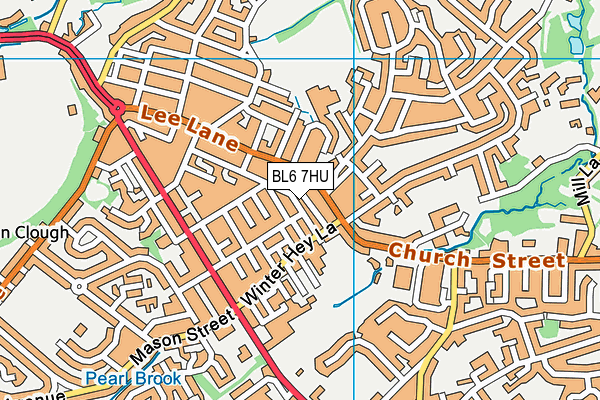 BL6 7HU map - OS VectorMap District (Ordnance Survey)