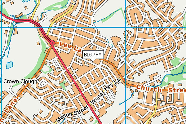 BL6 7HY map - OS VectorMap District (Ordnance Survey)