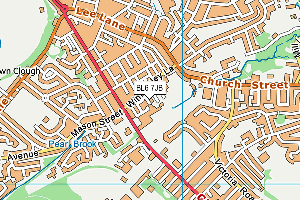 Jays Gym (Bolton) (Closed) map (BL6 7JB) - OS VectorMap District (Ordnance Survey)