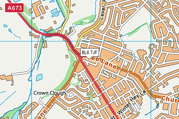 BL6 7JF map - OS VectorMap District (Ordnance Survey)