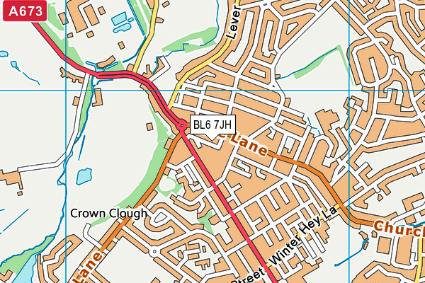 Jays Gym (Bolton) map (BL6 7JH) - OS VectorMap District (Ordnance Survey)