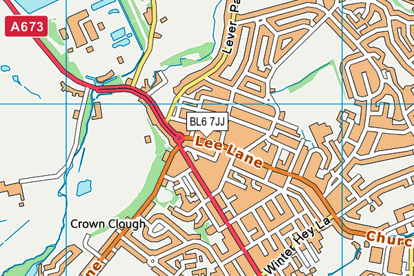 BL6 7JJ map - OS VectorMap District (Ordnance Survey)