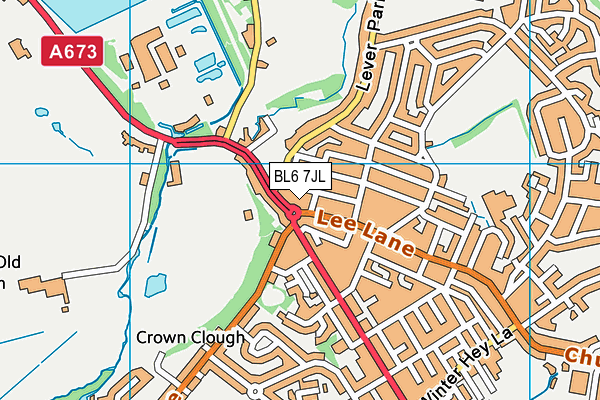 BL6 7JL map - OS VectorMap District (Ordnance Survey)