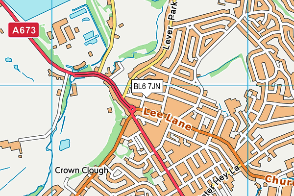 BL6 7JN map - OS VectorMap District (Ordnance Survey)