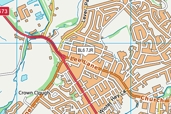 BL6 7JR map - OS VectorMap District (Ordnance Survey)