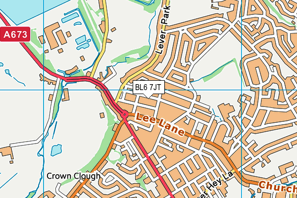 BL6 7JT map - OS VectorMap District (Ordnance Survey)