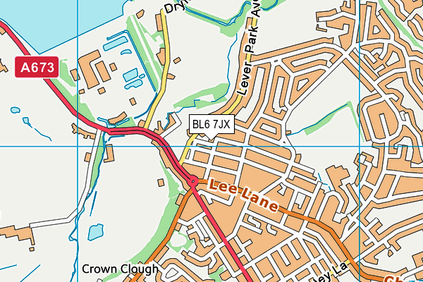 BL6 7JX map - OS VectorMap District (Ordnance Survey)