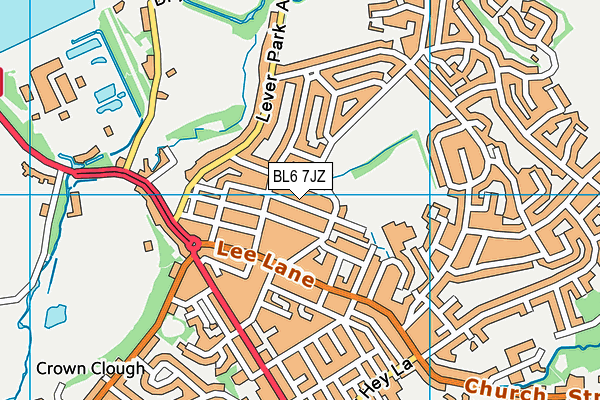 BL6 7JZ map - OS VectorMap District (Ordnance Survey)