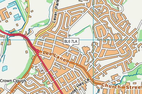 BL6 7LA map - OS VectorMap District (Ordnance Survey)