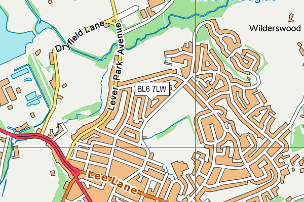 BL6 7LW map - OS VectorMap District (Ordnance Survey)