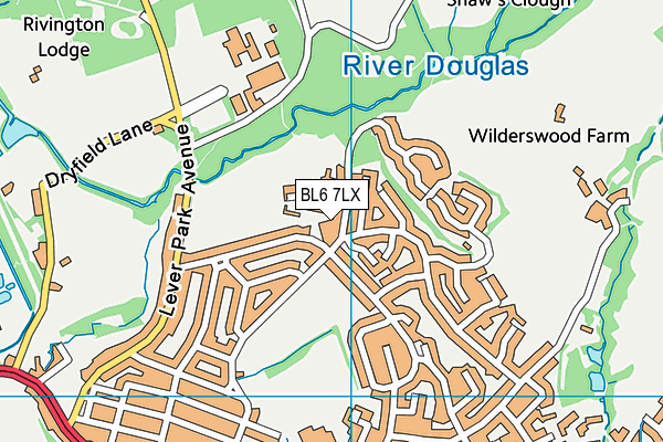 BL6 7LX map - OS VectorMap District (Ordnance Survey)