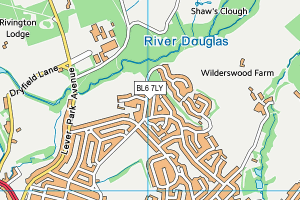 BL6 7LY map - OS VectorMap District (Ordnance Survey)