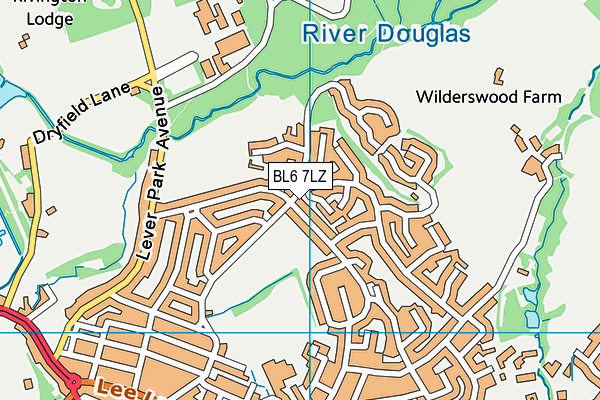 BL6 7LZ map - OS VectorMap District (Ordnance Survey)