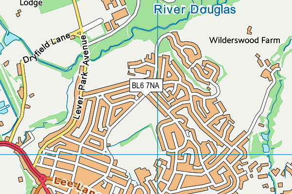 BL6 7NA map - OS VectorMap District (Ordnance Survey)