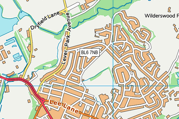 BL6 7NB map - OS VectorMap District (Ordnance Survey)