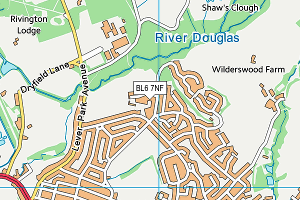 BL6 7NF map - OS VectorMap District (Ordnance Survey)