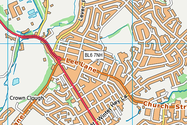 BL6 7NH map - OS VectorMap District (Ordnance Survey)