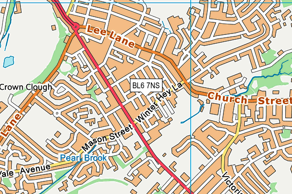 BL6 7NS map - OS VectorMap District (Ordnance Survey)