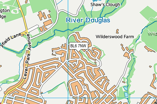 BL6 7NW map - OS VectorMap District (Ordnance Survey)