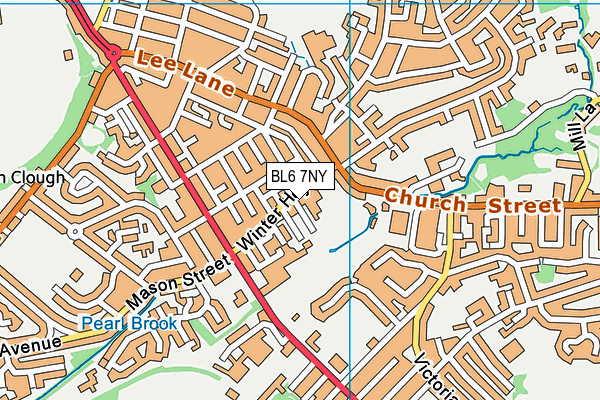 BL6 7NY map - OS VectorMap District (Ordnance Survey)